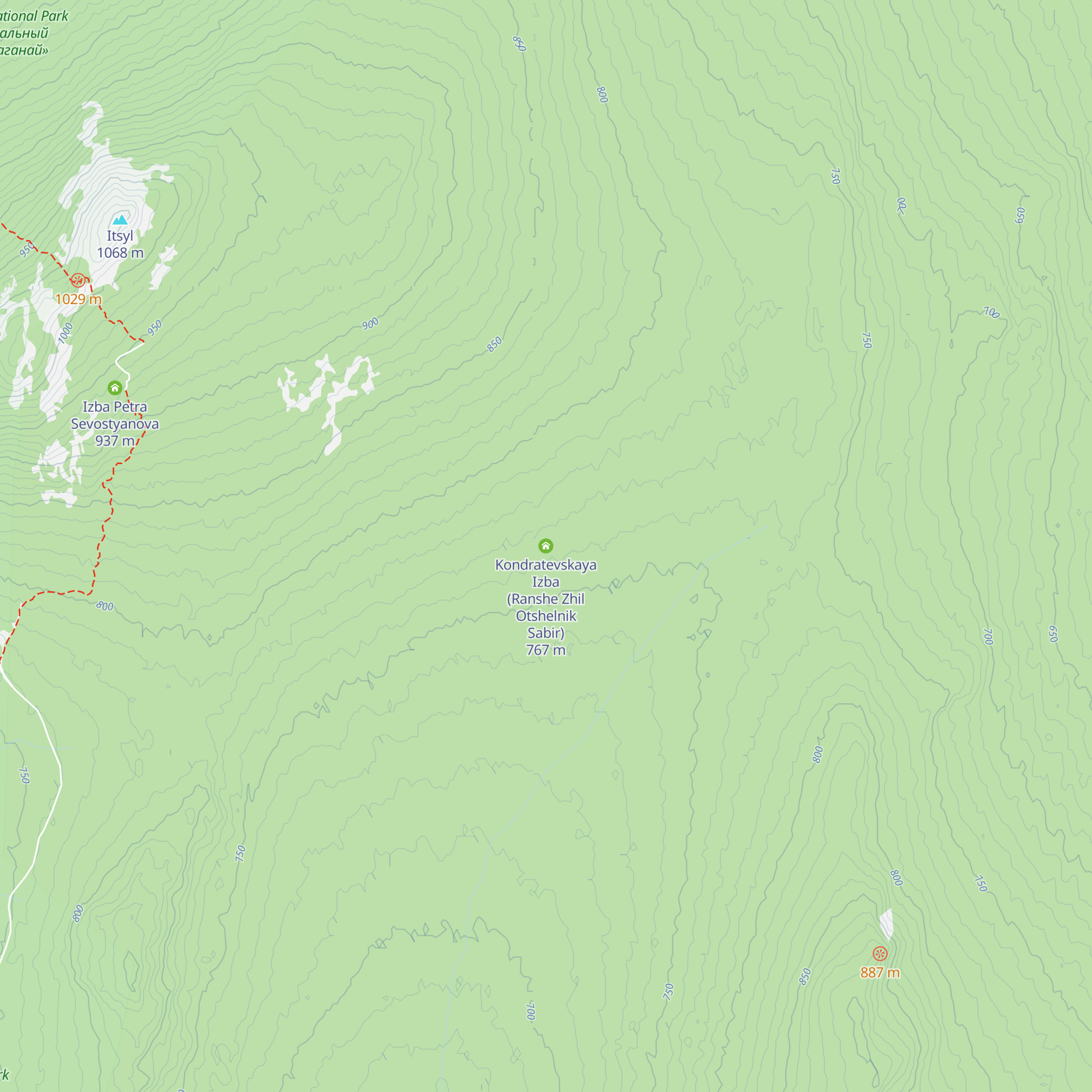 Kondratevskaya Izba (Ranshe Zhil Otshelnik Sabir) map
