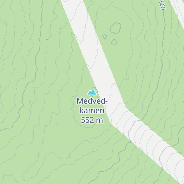 Map of Medved-kamen