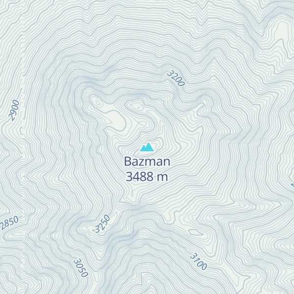 Map of Bazman