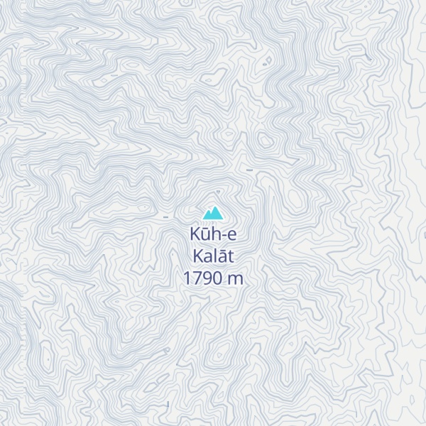 Map of Kūh-e Kalāt