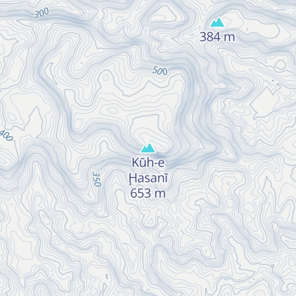 Map of Kūh-e Ḩasanī