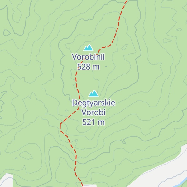 Map of Degtyarskie Vorobi