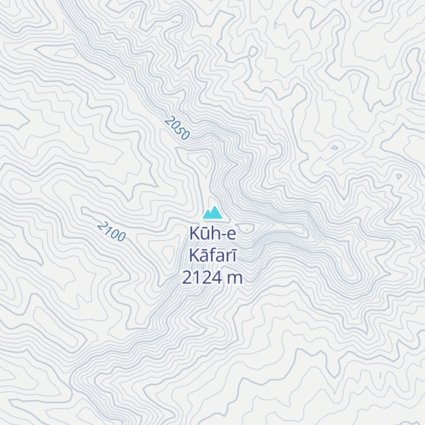 Map of Kūh-e Kāfarī