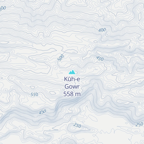 Map of Kūh-e Gowr