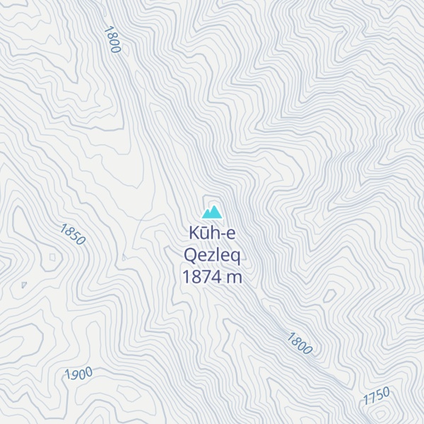 Map of Kūh-e Qezleq