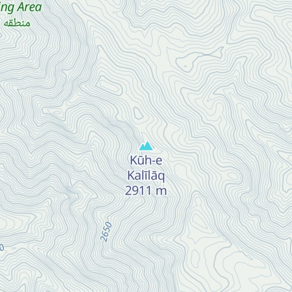 Map of Kūh-e Kalīlāq