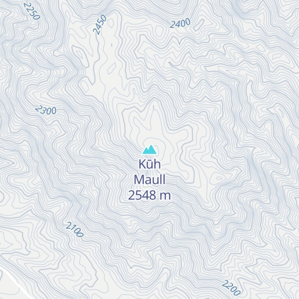 Map of Kūh Maull