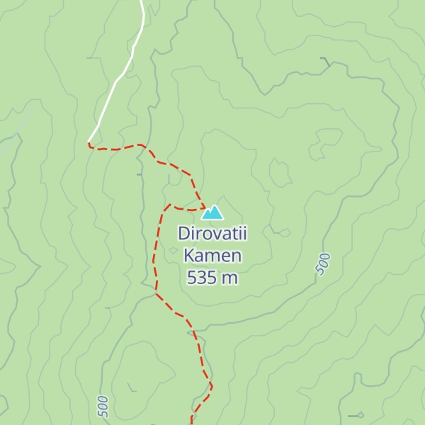Map of Dirovatii Kamen