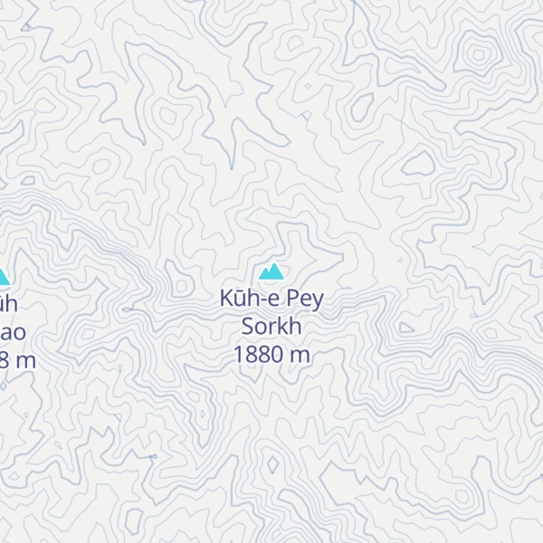 Map of Kūh-e Pey Sorkh