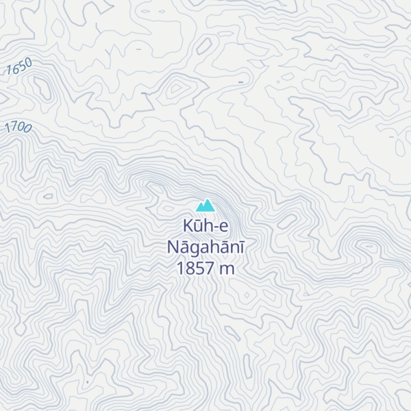 Map of Kūh-e Nāgahānī
