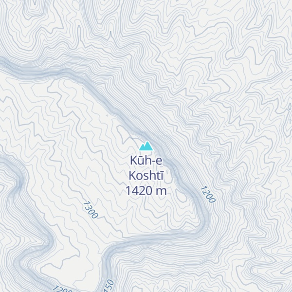 Map of Kūh-e Koshtī
