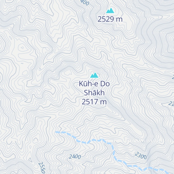 Map of Kūh-e Doshākh