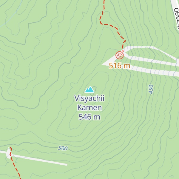 Map of Visyachii Kamen