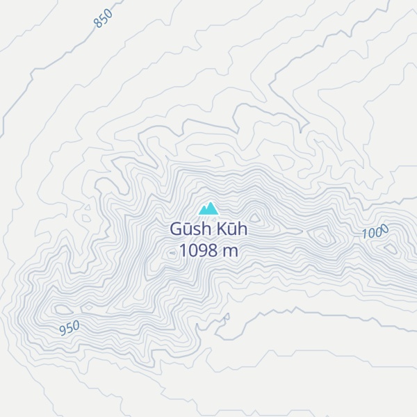 Map of Gūsh Kūh