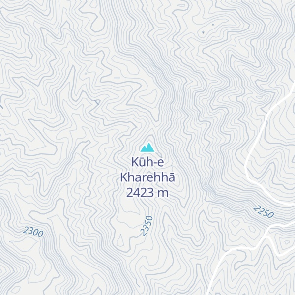 Map of Kūh-e Kharehhā
