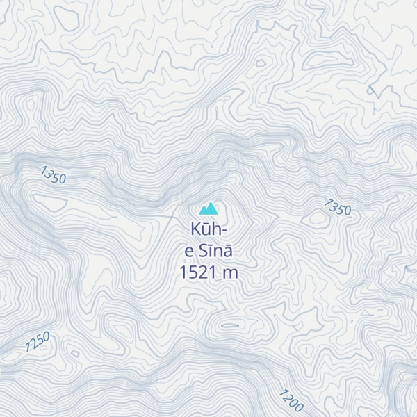 Map of Kūh-e Sīnā