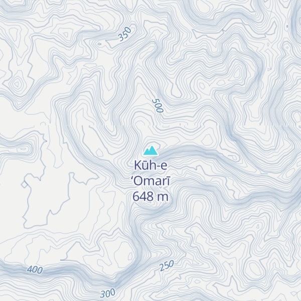 Map of Kūh-e ‘Omarī