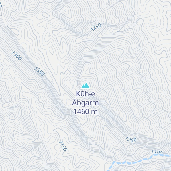 Map of Kūh-e Ābgarm