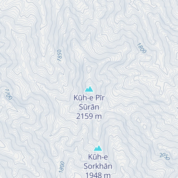 Map of Kūh-e Pīr Sūrān