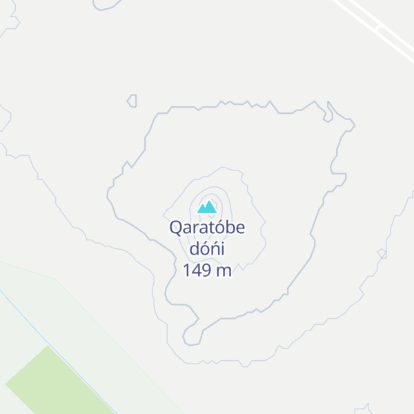Map of Qaratóbe dóńi