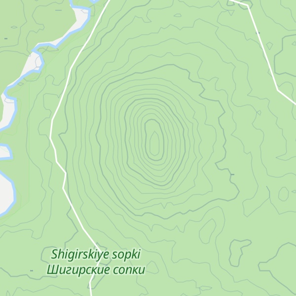 Map of Bolshaya Shigirskaya Sopka