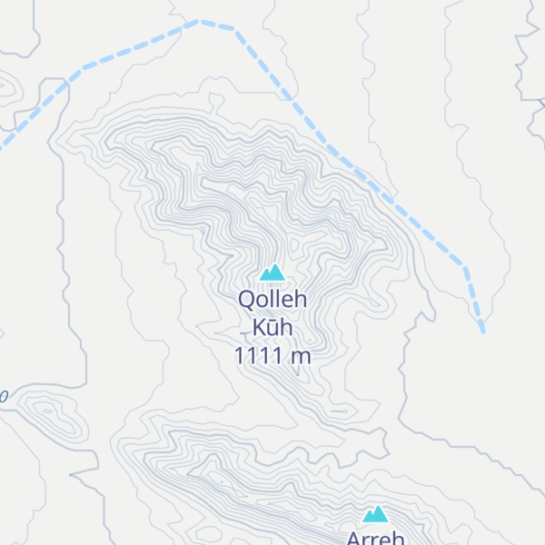 Map of Qolleh Kūh