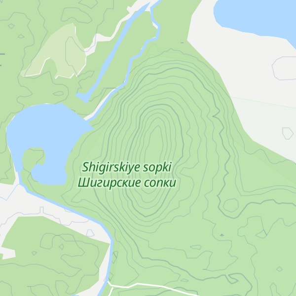 Map of Malaya Shigirskaya Sopka