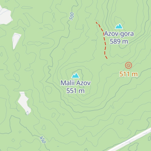 Map of Malii Azov