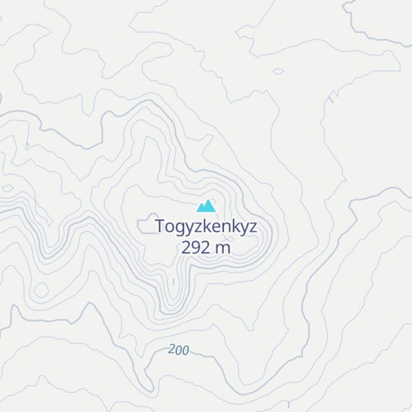 Map of Togyzkenkyz