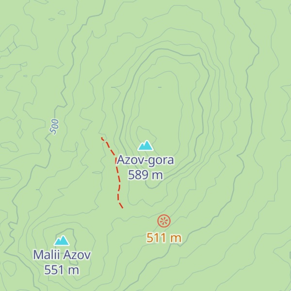 Map of Azov-gora
