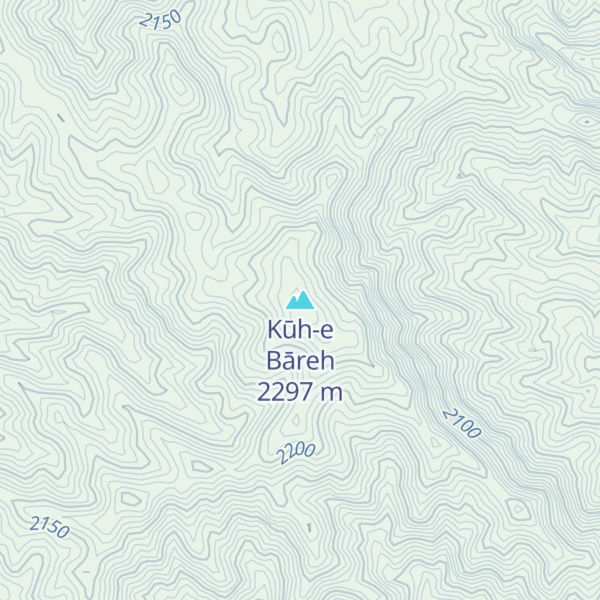 Map of Kūh-e Bāreh