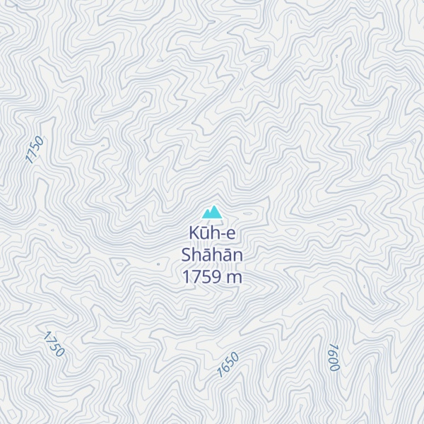 Map of Kūh-e Shāhān