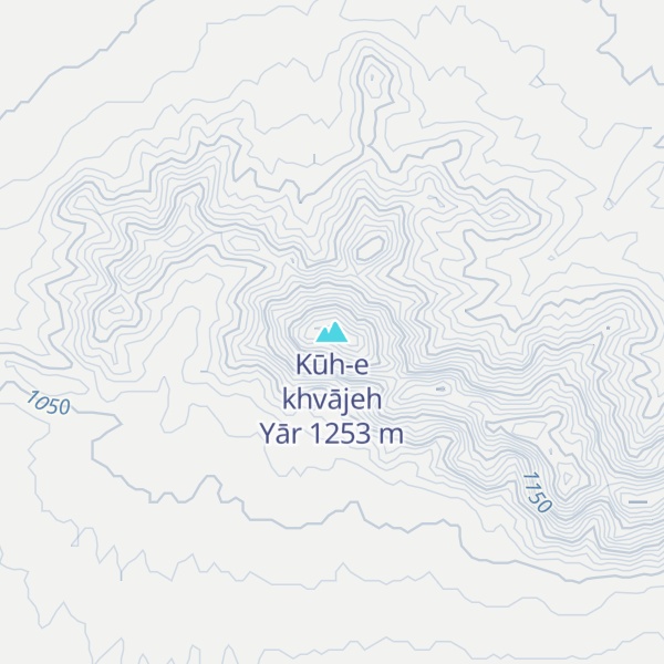 Map of Kūh-e khvājeh Yār