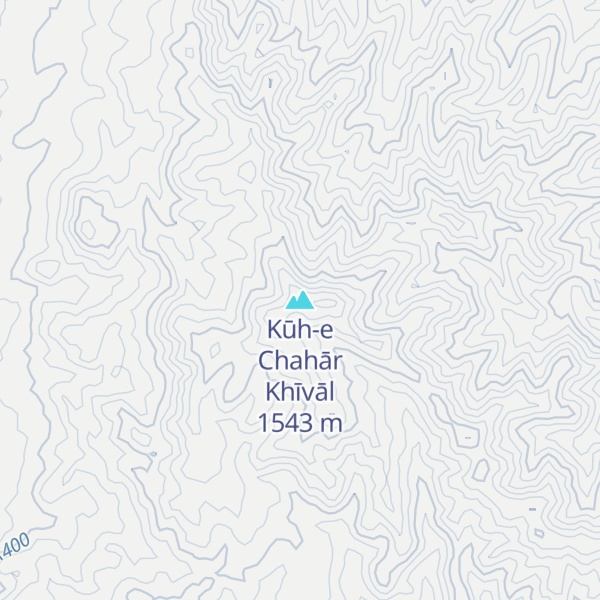 Map of Kūh-e Chahār Khīvāl