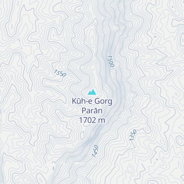 Map of Kūh-e Gorg Parān
