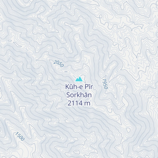 Map of Kūh-e Pīr Sorkhān