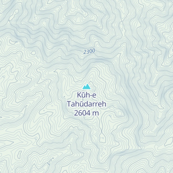 Map of Kūh-e Tahūdarreh