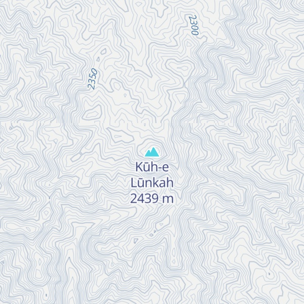 Map of Kūh-e Lūnkah