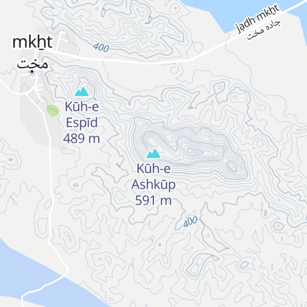Map of Kūh-e Ashkūp