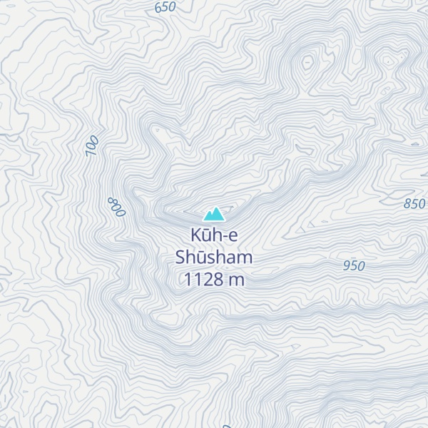 Map of Kūh-e Shūsham