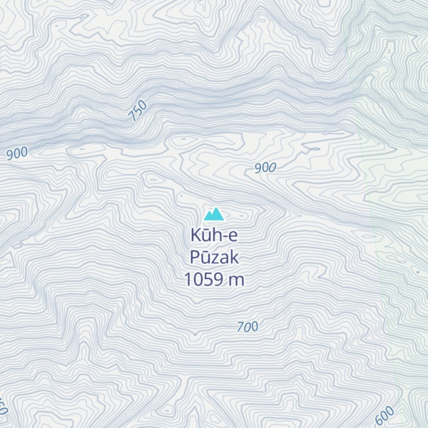 Map of Kūh-e Pūzak