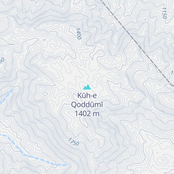 Map of Kūh-e Qoddūmī