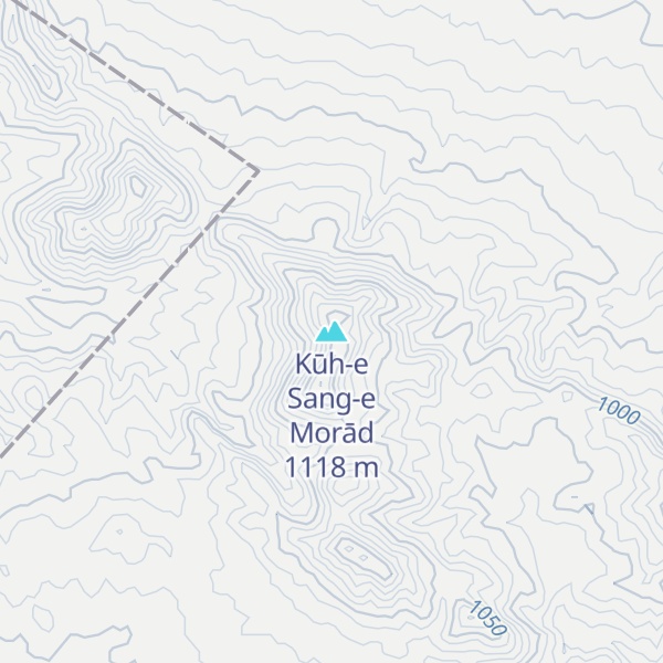 Map of Kūh-e Sang-e Morād