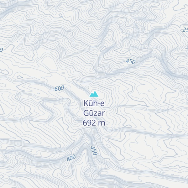 Map of Kūh-e Gūzar