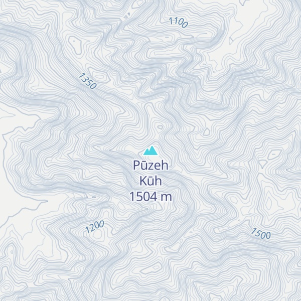 Map of Pūzeh Kūh