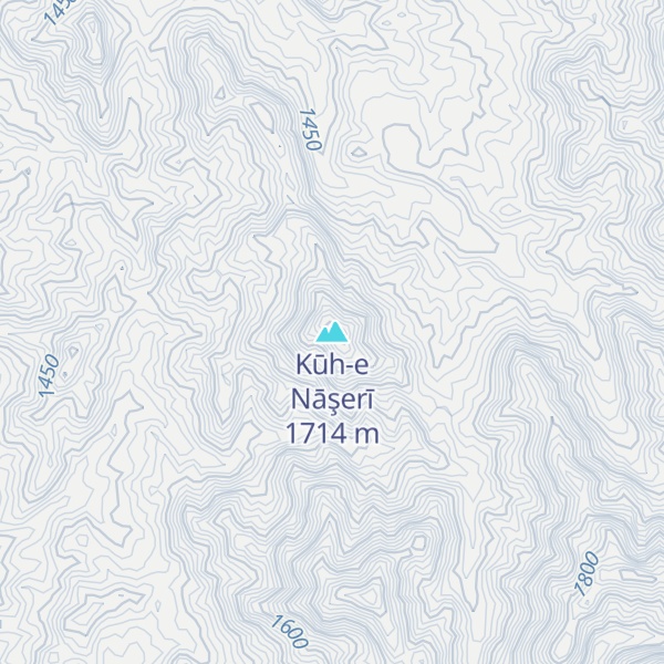 Map of Kūh-e Nāşerī