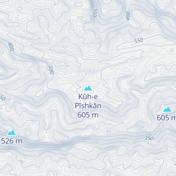Map of Kūh-e Pīshkān