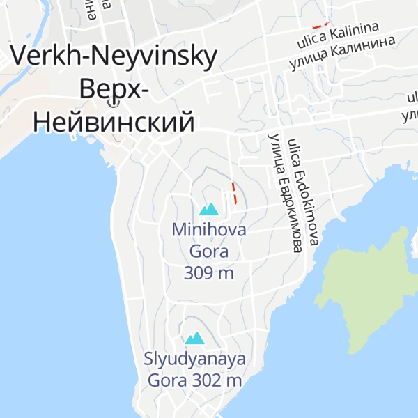 Map of Minihova Gora