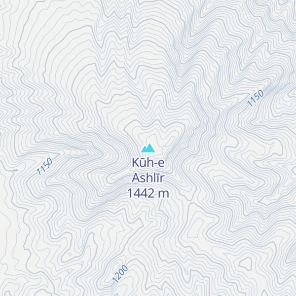 Map of Kūh-e Ashlīr