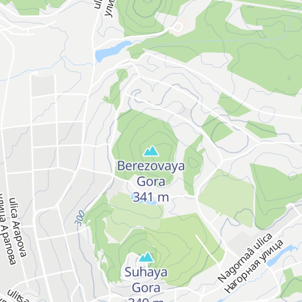 Map of Berezovaya Gora